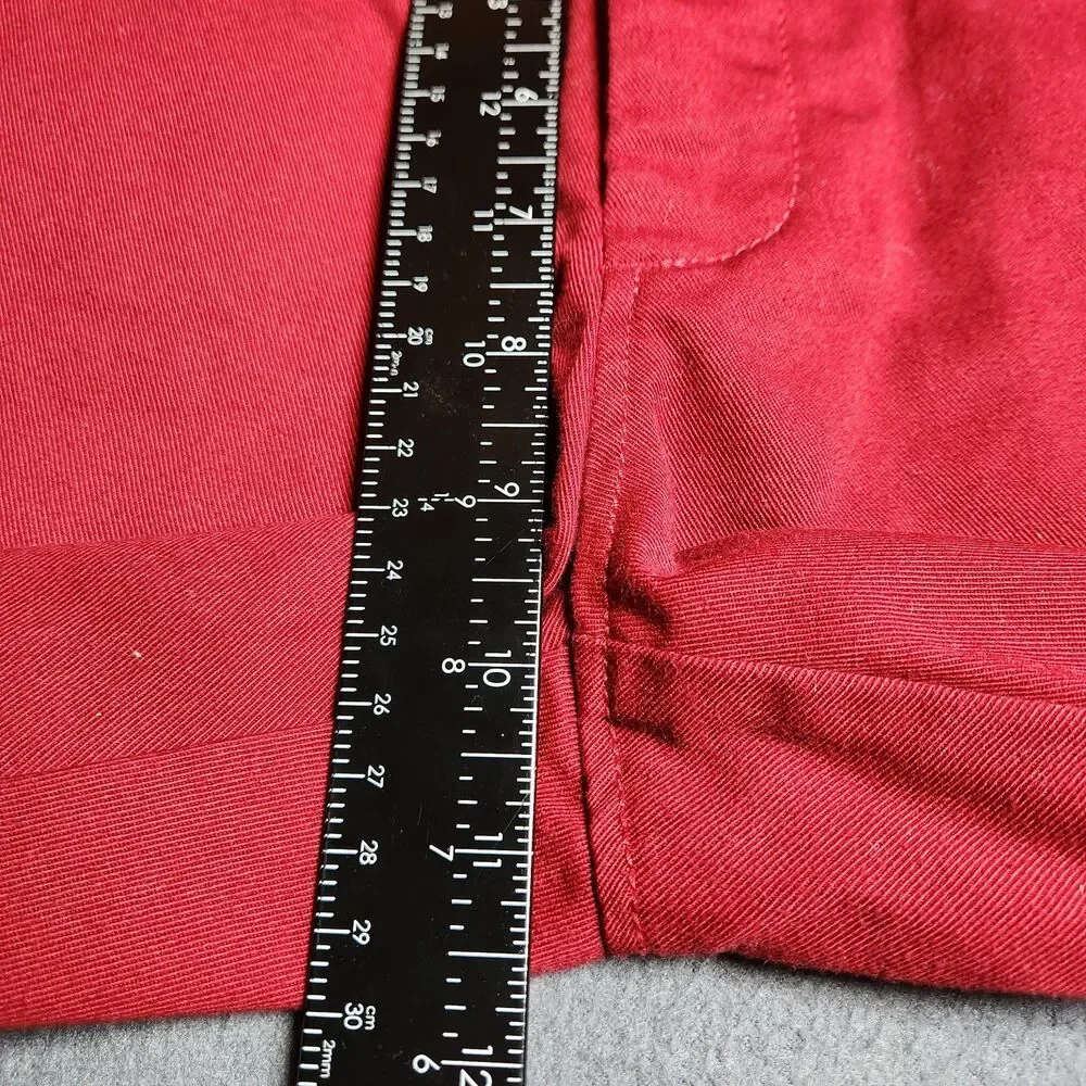 J. Crew Chino Pants Men 32X30 Red The Sutton Straight Leg